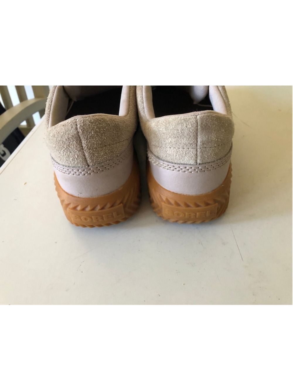 Size 8.5 Sorel Ona Ave Tan Suede Slip On Shoes Gorpcore Earthy Sporty Eco - Picture 6 of 12